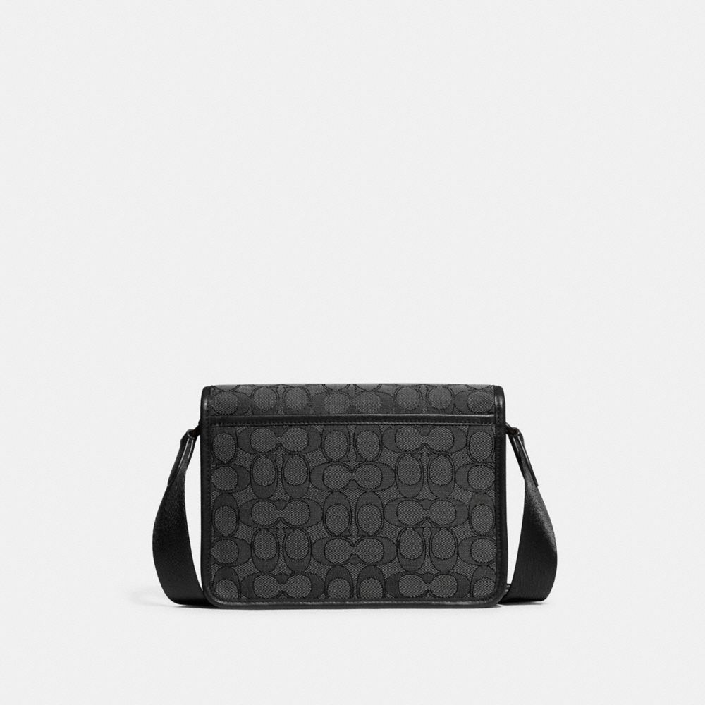 COACH®,League Hybrid Crossbody In Signature Jacquard,,Back View