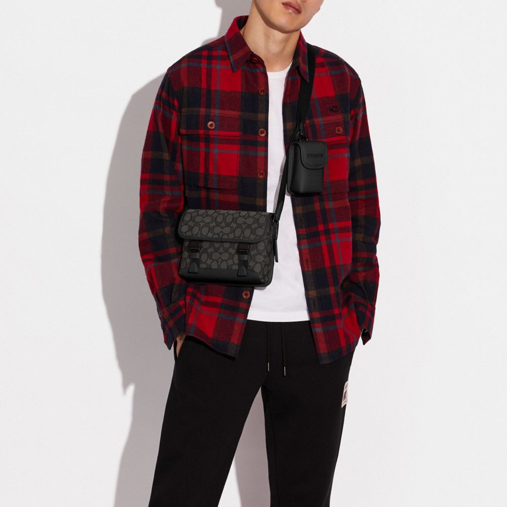 COACH®,League Hybrid Crossbody In Signature Jacquard,,Detail View