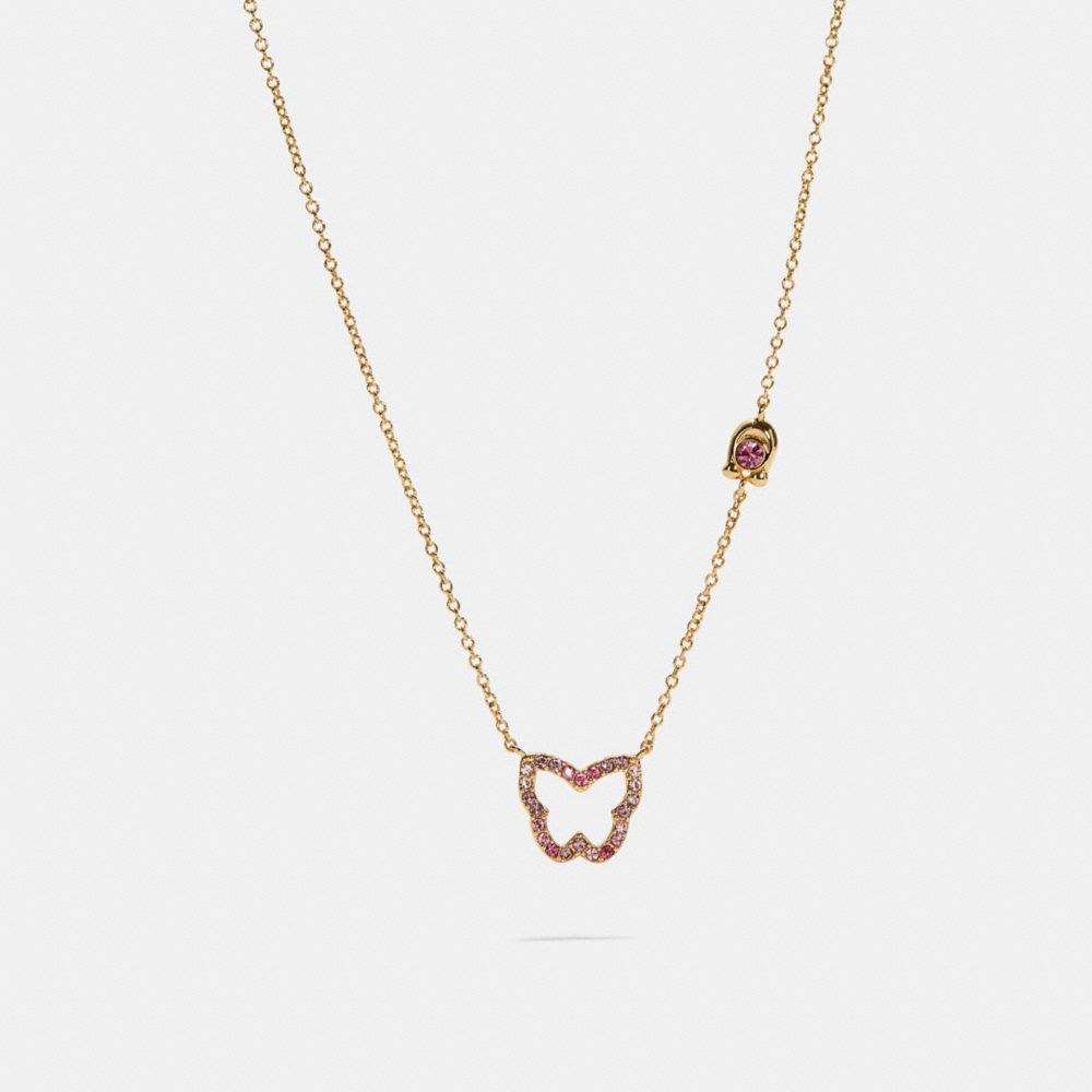 Pave Butterfly Necklace