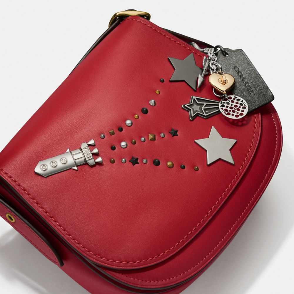 COACH® | Upcrafted Saddle Bag 23 With Pins