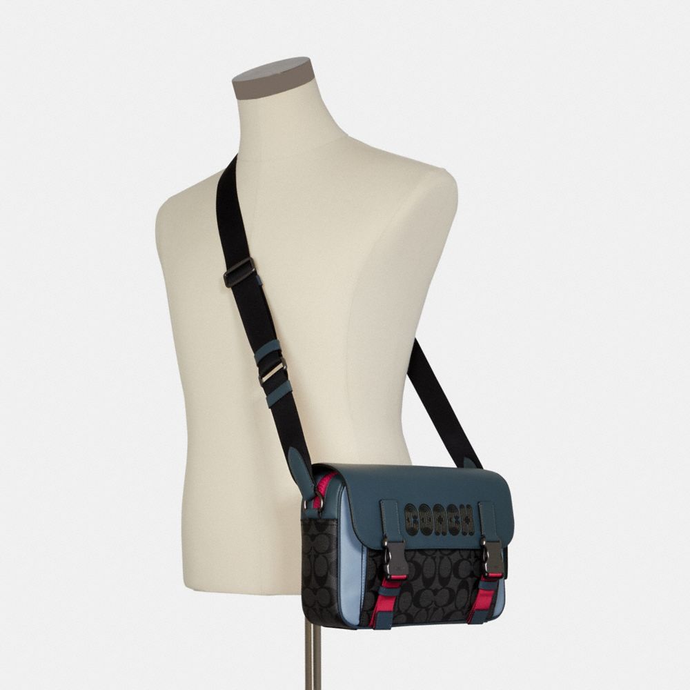 Track Crossbody Bag In Colorblock Signature Canvas With Coach