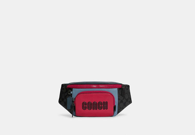Track Belt Bag In Colorblock Signature Canvas With Coach
