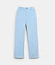 COACH®,CORDUROY PANTS,cotton,Light Blue,Front View