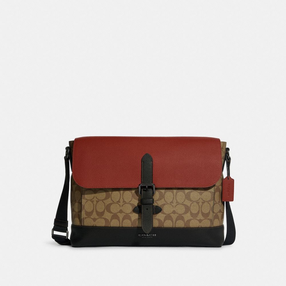 Coach Outlet Laptop Case in Signature Canvas - Black