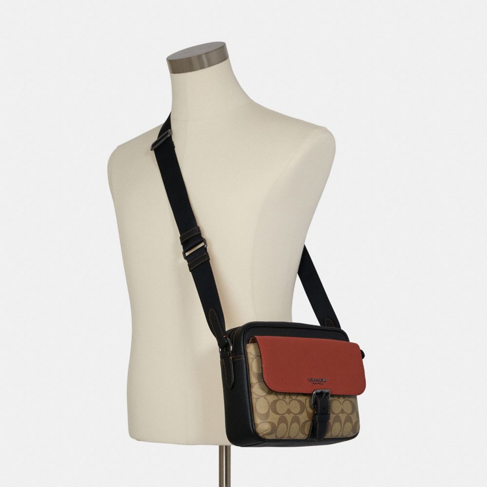 Graham crossbody in discount colorblock signature canvas