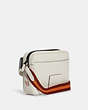 COACH®,HUDSON CROSSBODY WITH DIARY EMBROIDERY,Gunmetal/Chalk Multi,Angle View