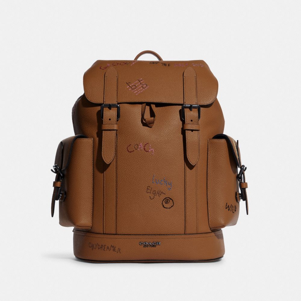 Hudson Backpack With Diary Embroidery