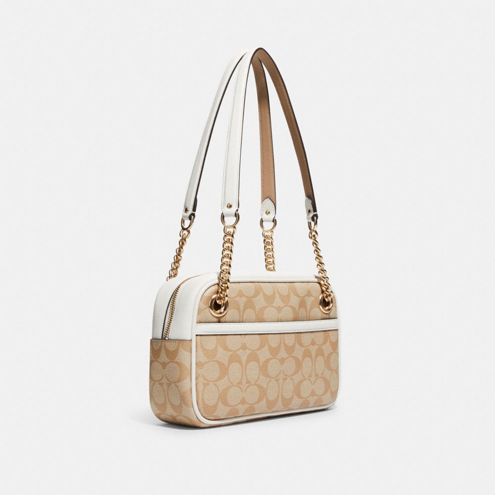 COACH®  Cammie Chain Shoulder Bag With Linear Quilting