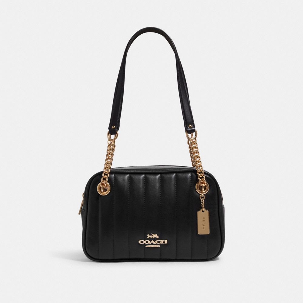 COACH® | Cammie Chain Shoulder Bag With Linear Quilting