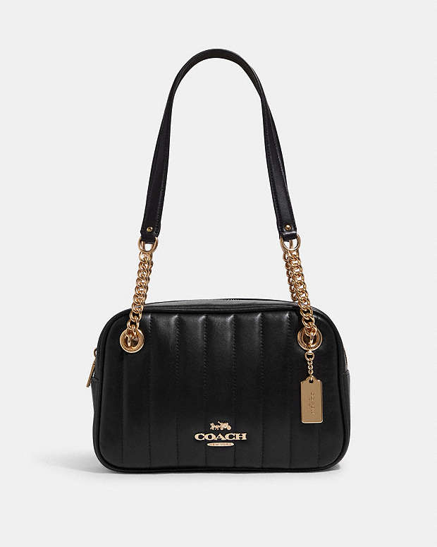 COACH®  Cammie Chain Shoulder Bag With Linear Quilting