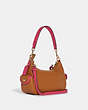 COACH®,PENNIE SHOULDER BAG 25,Leather,Medium,Gold/Penny/Bold Pink,Angle View