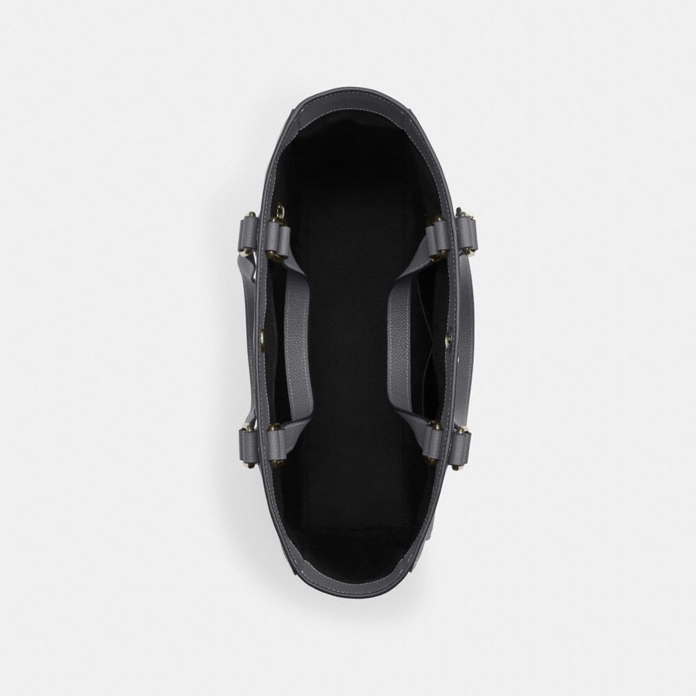 COACH®,ハドソン ダブル ハンドル トート,トート&ビジネスバッグ,ｲﾝﾀﾞｽﾄﾘｱﾙ ｸﾞﾚｰ