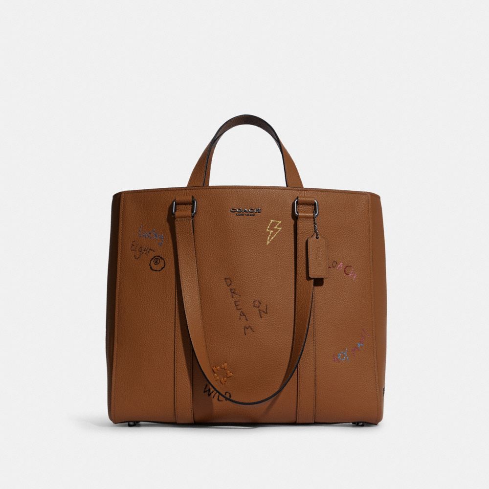 hudson double handle tote coach