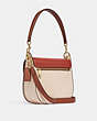 COACH®,KLEO SHOULDER BAG 23 IN COLORBLOCK,Medium,Im/Red Sand Multi,Angle View
