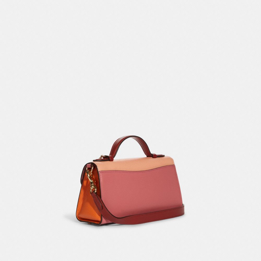 COACH®,Kleo Top Handle In Colorblock,,Angle View