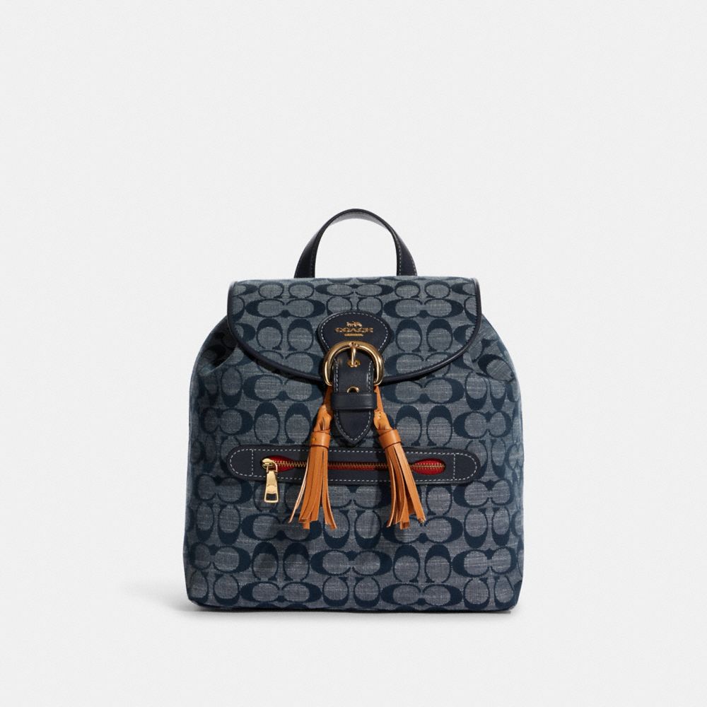 Coach evie backpack in best sale signature canvas