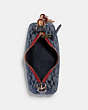 COACH®,KLEO HOBO IN SIGNATURE CHAMBRAY,Gold/Denim Multi,Inside View,Top View
