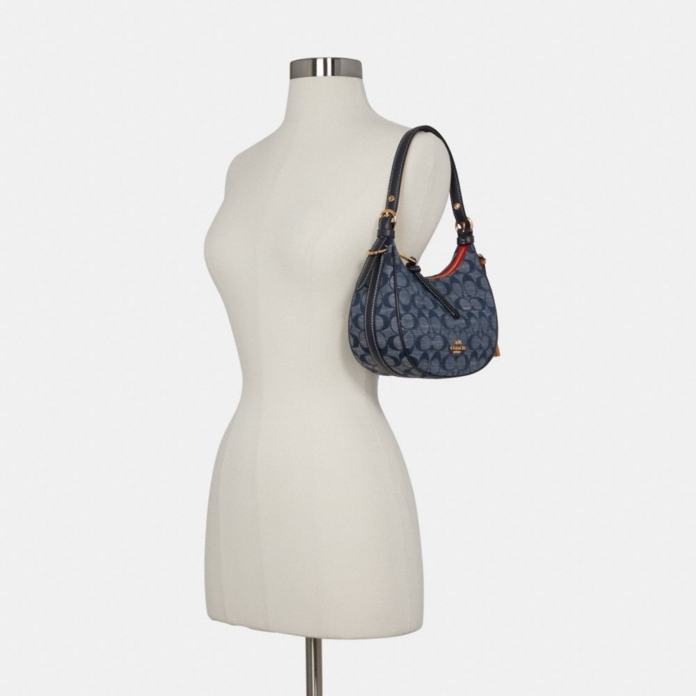 COACH®  Kleo Hobo In Signature Chambray