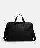 COACH®,GRAHAM SLIM BRIEF,Smooth Calf Leather,Large,Office,Gunmetal/Black,Front View