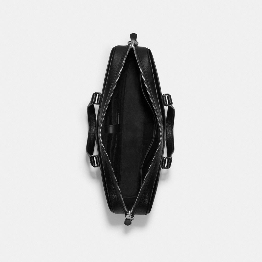 COACH®,グラハム ストラクチャード ブリーフ,トート&ビジネスバッグ,ﾆｯｹﾙ/ﾌﾞﾗｯｸ