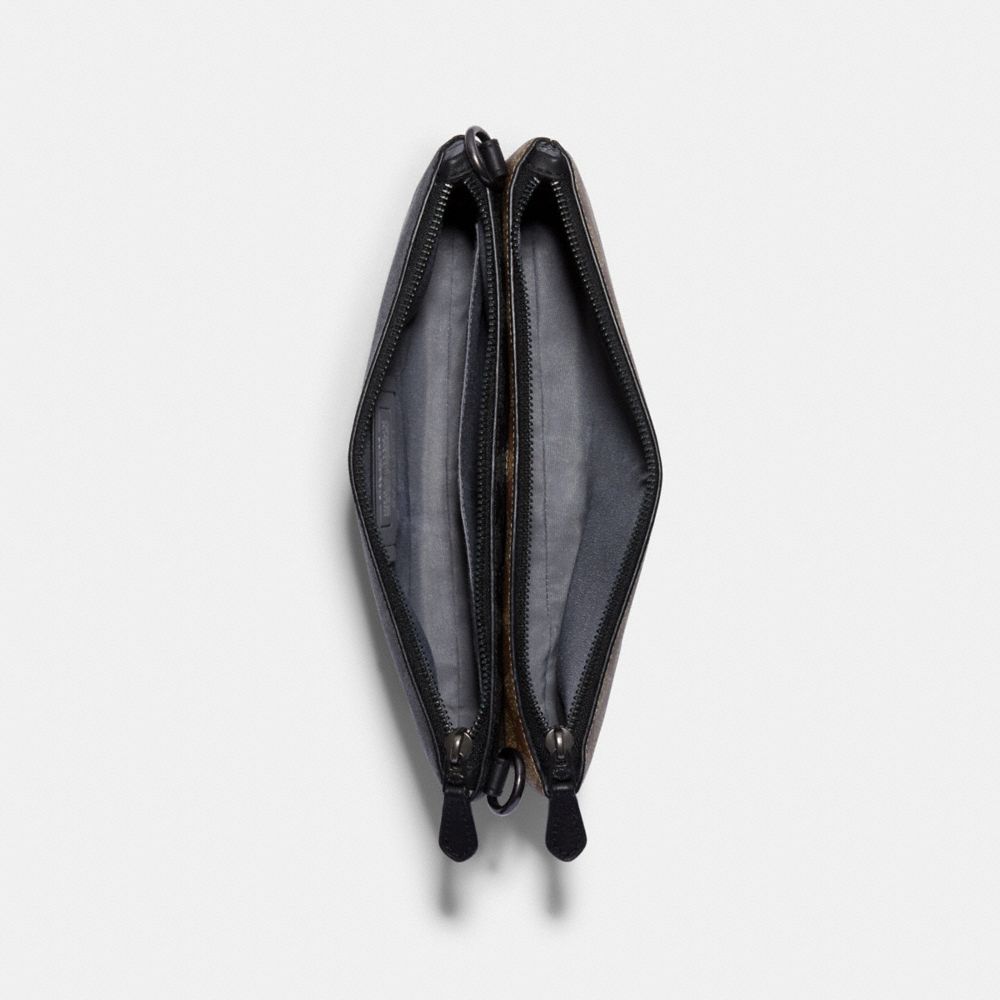 Everett Crossbody In Blocked Signature Canvas