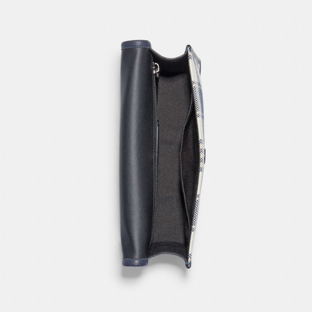 Turner Flap Crossbody Bag With Garden Plaid Print