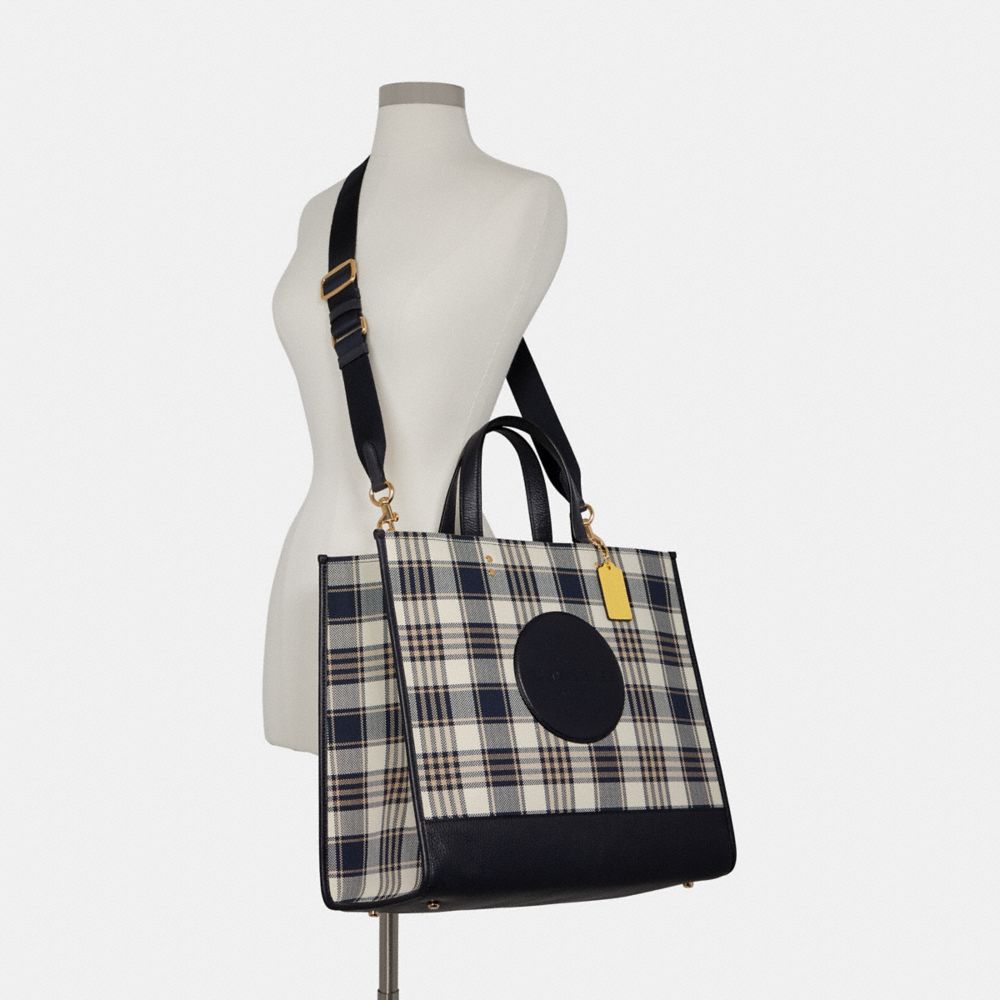 Coach dempsey best sale tote buffalo plaid