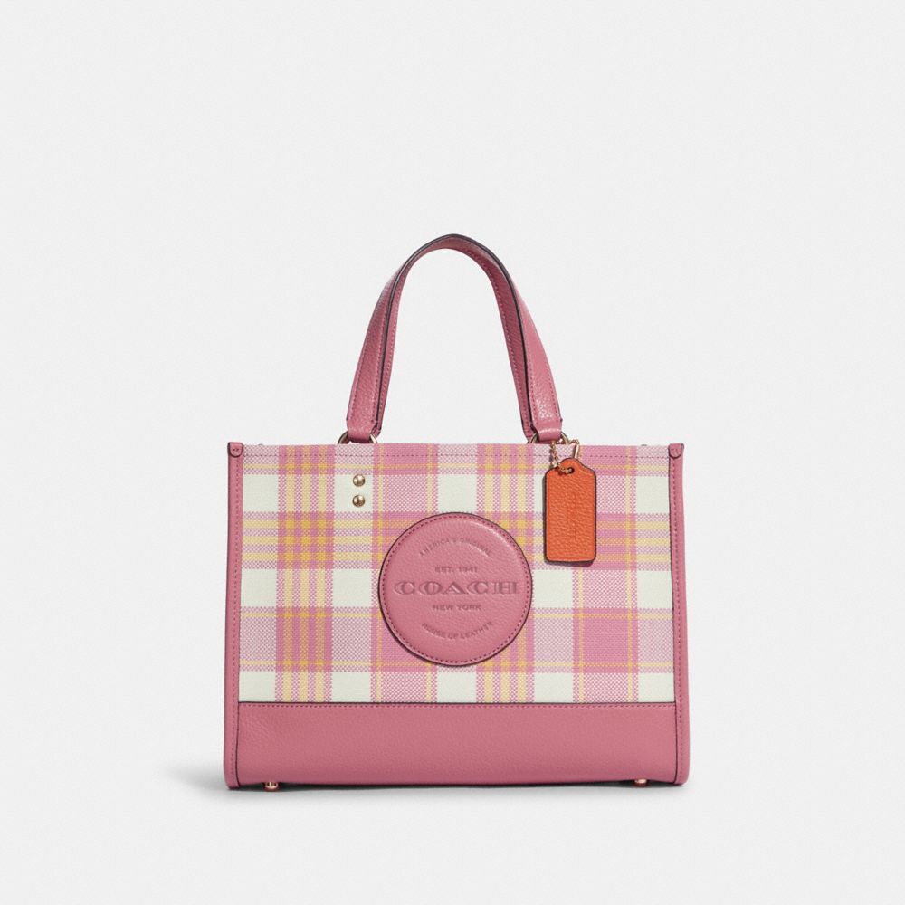 COACH® | Dempsey Carryall With Garden Plaid Print And Coach Patch