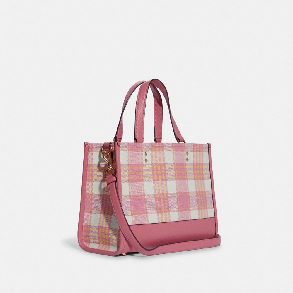 COACH® | Dempsey Carryall With Garden Plaid Print And Coach Patch