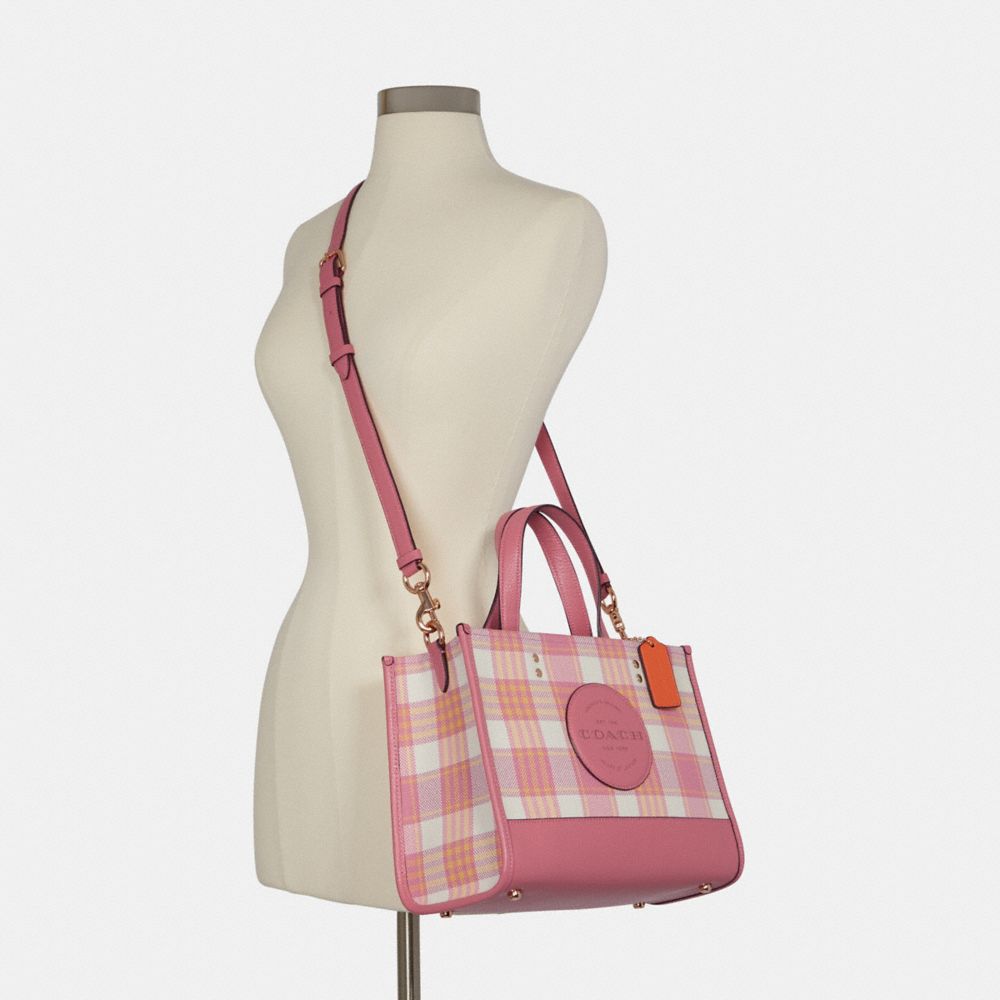 COACH® | Dempsey Carryall With Garden Plaid Print And Coach Patch