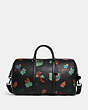 COACH®,VENTURER BAG WITH DREAMY LEAVES PRINT,Leather,X-Large,Gunmetal/Black Multi,Front View