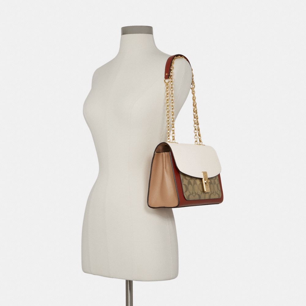 COACH®,Lane Shoulder Bag In Colorblock Signature Canvas,,Alternate View