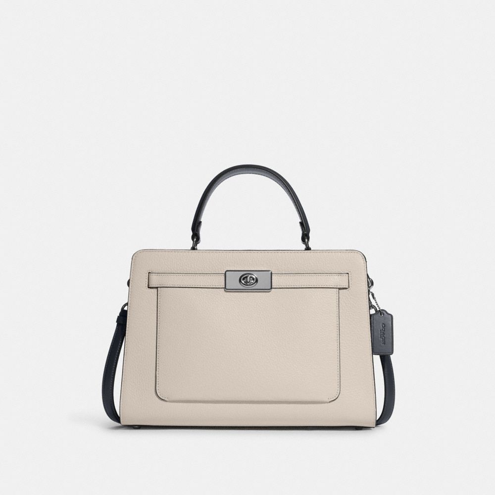 Coach C8594 Lane Shoulder Bag In Colorblock In Gold/Marble Blue