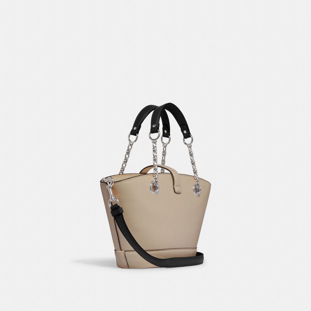 COACH Lane Bucket Bag CA807 Gold/Rouge