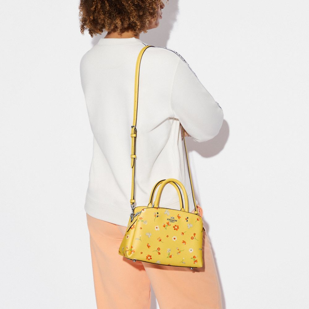 COACH C8216 MINI LILLIE buy CARRYALL WITH MYSTICAL FLORAL PRINT IN YELLOW MULTI