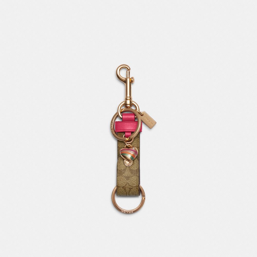 Bag charm Coach Pink in Other - 31583184