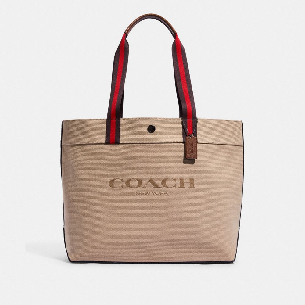 バッグS11 美品 COACH コーチ オプアート パンチングレザー トートバッグ 19628 オレンジ