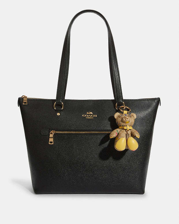 $148 NEW Coach Authentic Bear Bag Charm in Signature Canvas