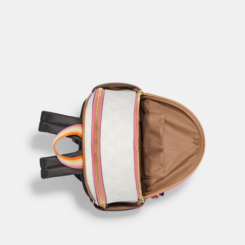 Mini Court Backpack In Signature Canvas With Butterfly