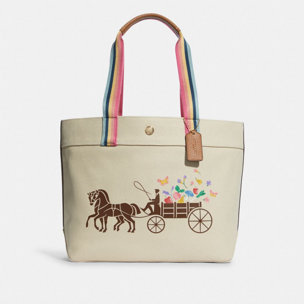 Coach grove tote on sale with horse and carriage