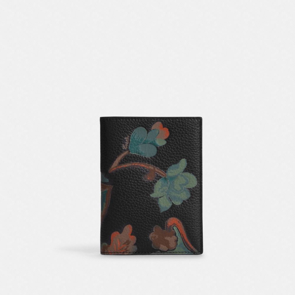 Cheapest Coach Passport Case With Dreamy Leaves Print