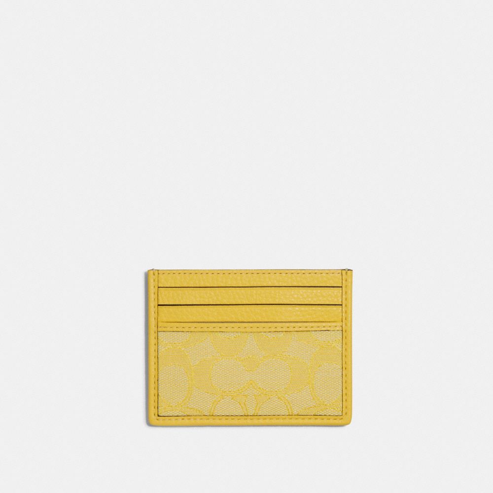 Coach Orange Signature Jacquard Slim ID Card Case, Best Price and Reviews