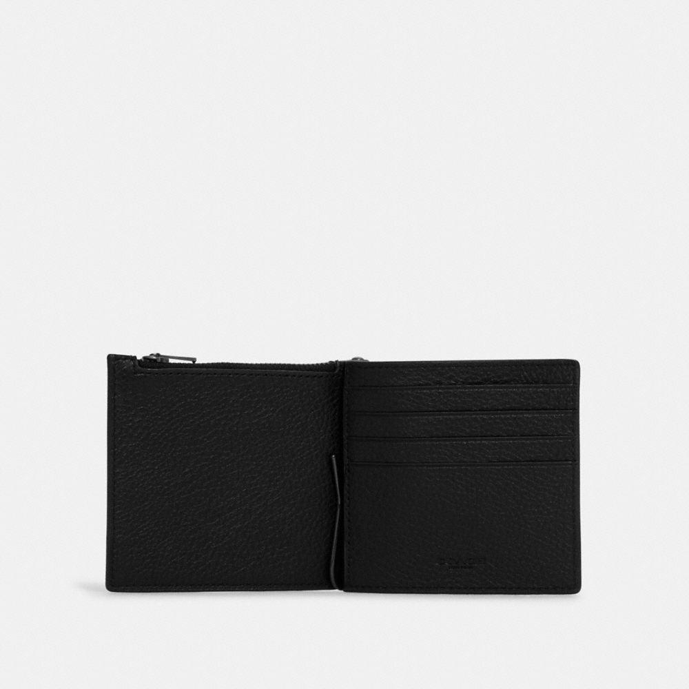 COACH®,マネー クリップ ジップ ウォレット,二つ折り&三つ折り財布,ﾌﾞﾗｯｸ