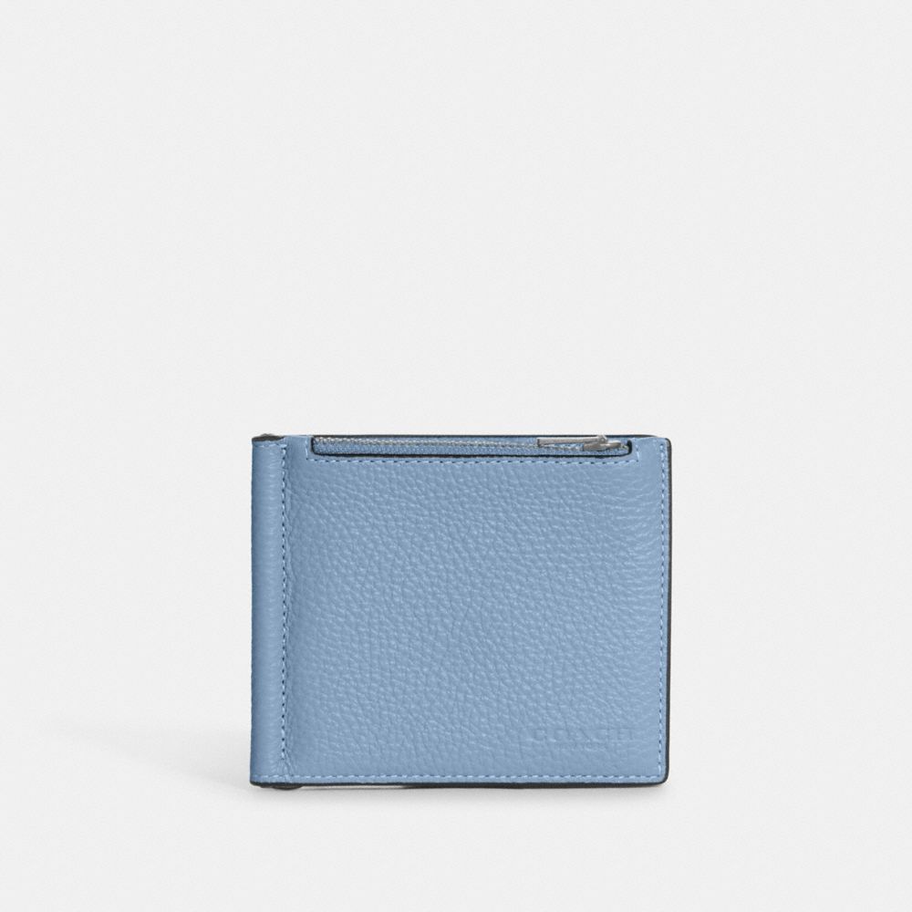 COACH®,マネー クリップ ジップ ウォレット,二つ折り&三つ折り財布,ｼﾙﾊﾞｰ/ｺｰﾝﾌﾗﾜｰ