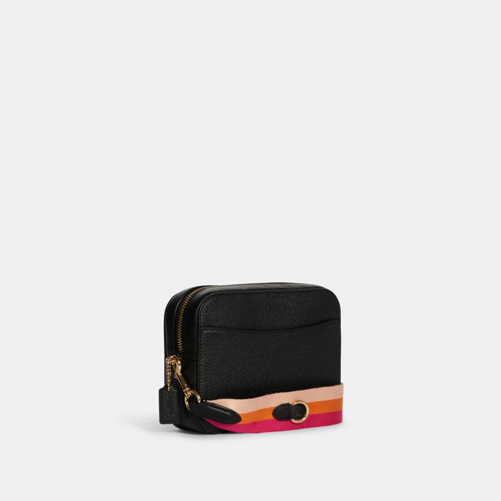 COACH®,Mini Camera Bag With Diary Embroidery,,Angle View