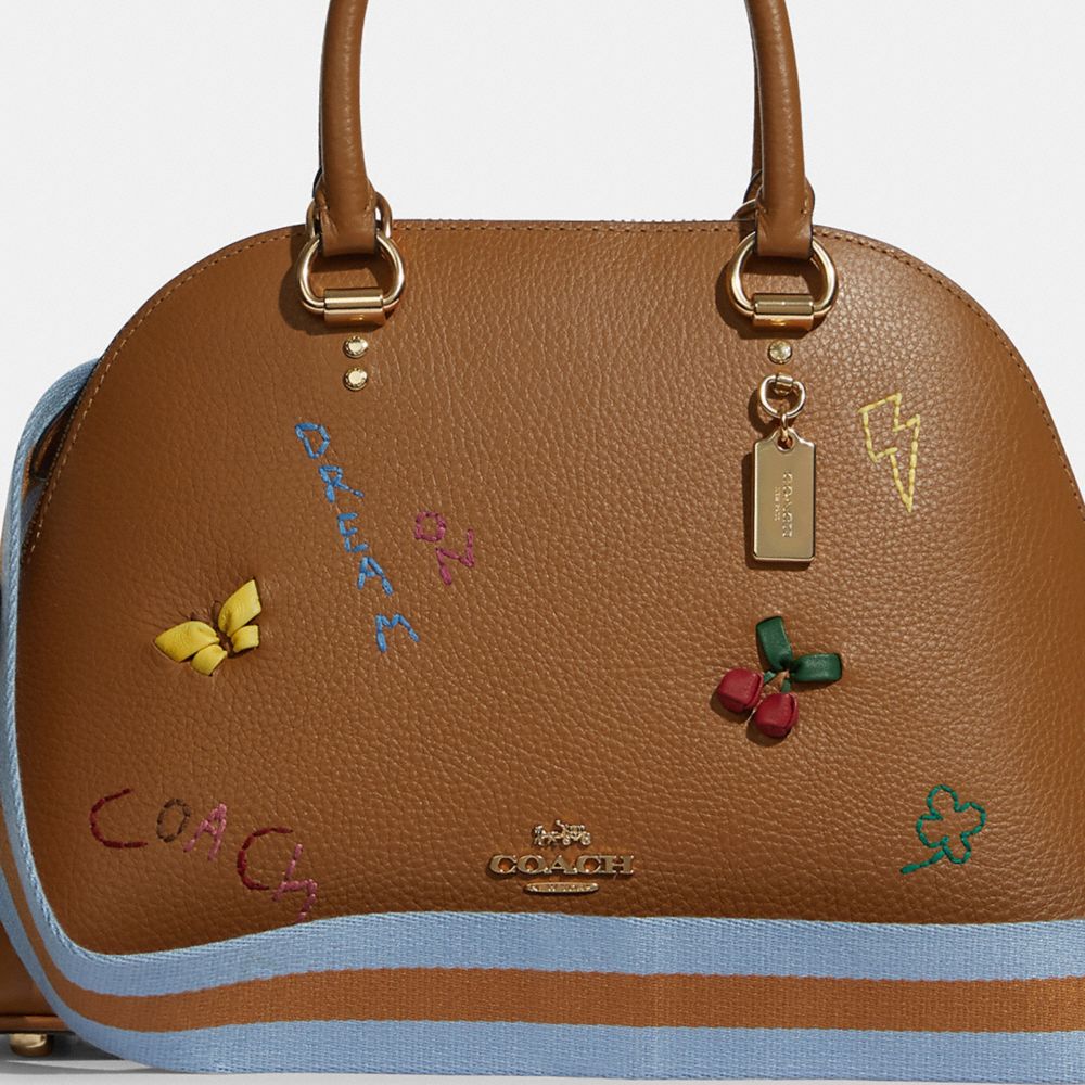 Coach Katy Satchel With on sale Diary Embroidery