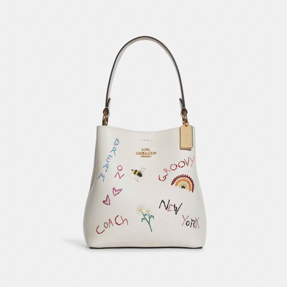 COACH® Outlet  Small Town Bucket Bag With Dandelion Floral Print