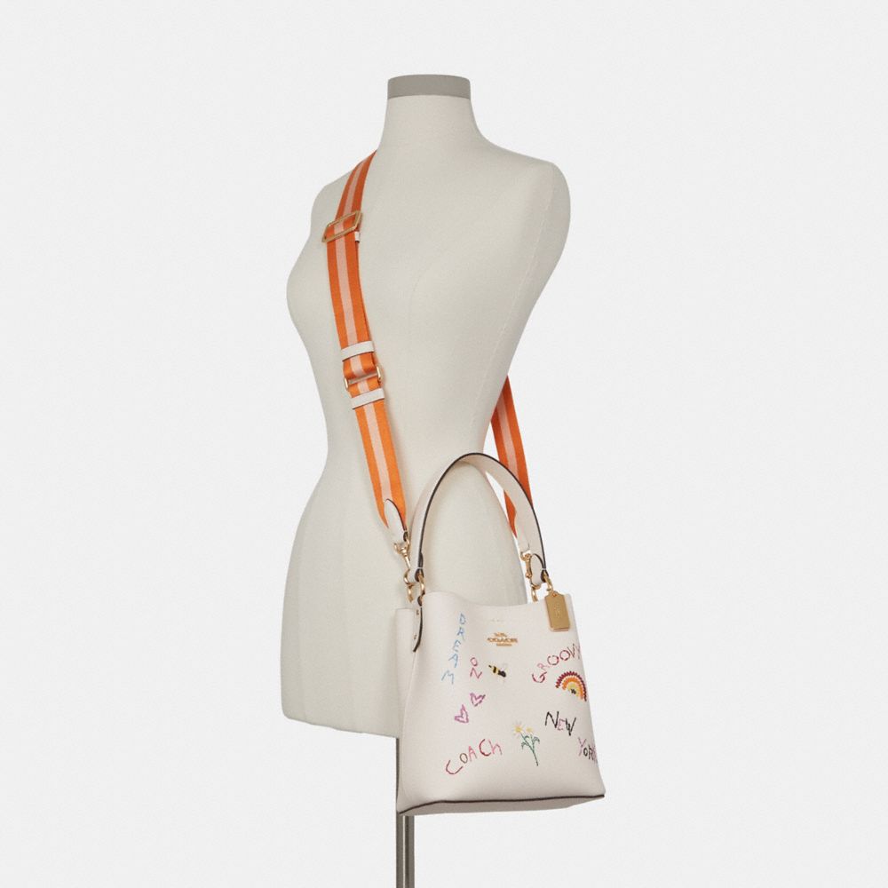COACH®,Small Town Bucket Bag With Diary Embroidery,,Alternate View