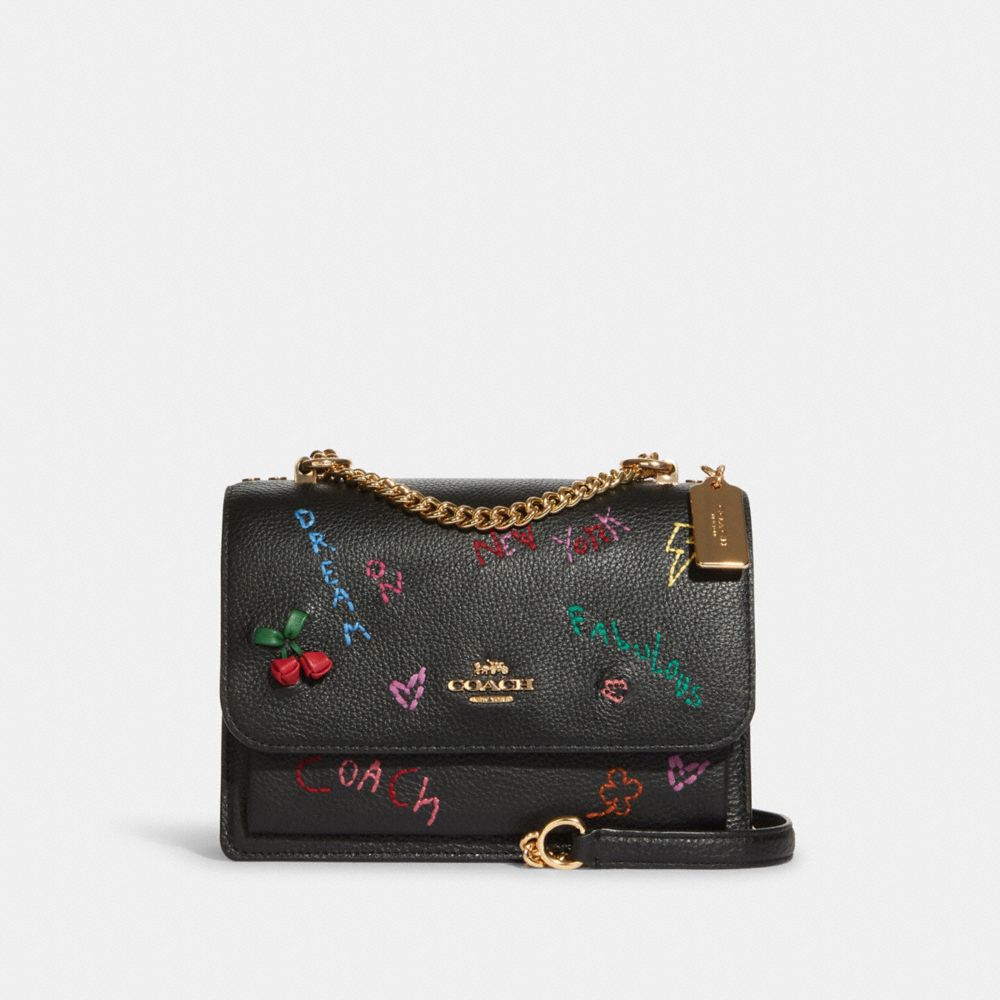 COACH®,Klare Crossbody Bag With Diary Embroidery,,Front View