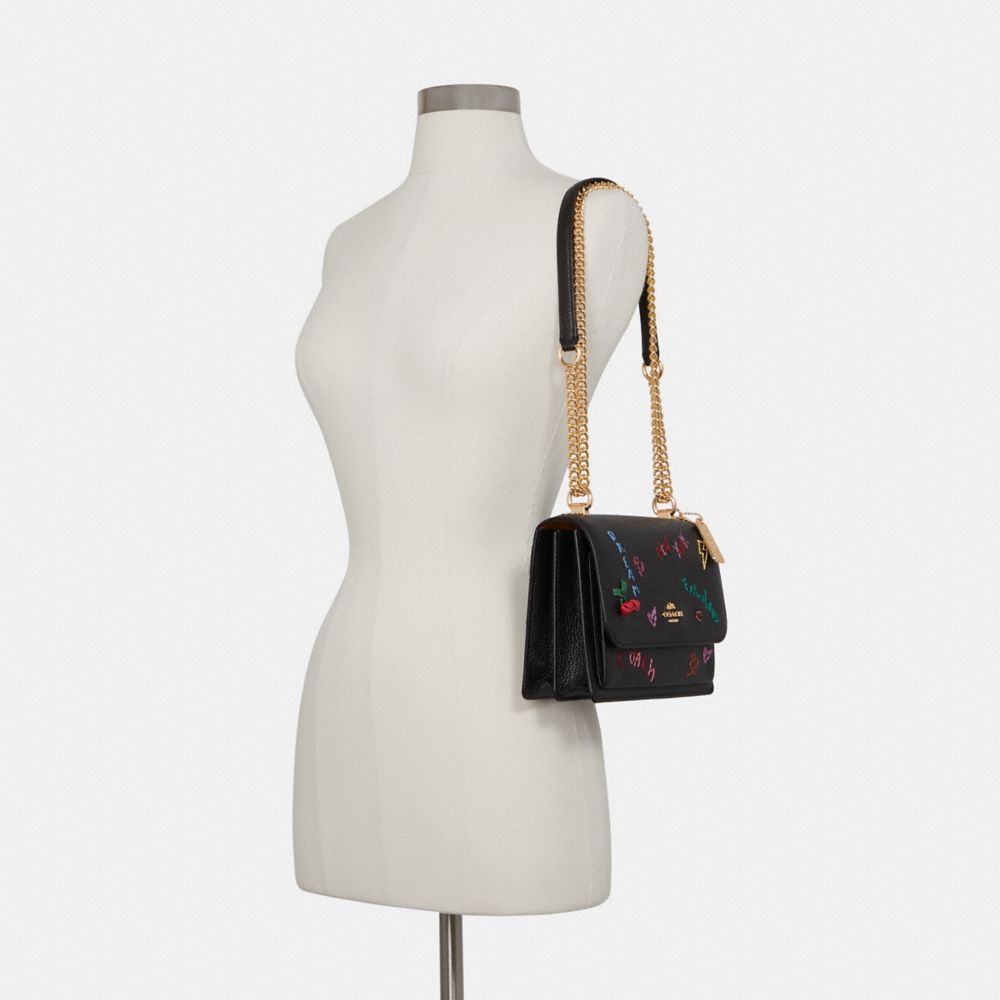 COACH®,Klare Crossbody Bag With Diary Embroidery,,Detail View